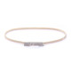 25" Skinny Diamante Thin Stretchable Spring Waist Belt Women Fashion Accessory - Silver Gold